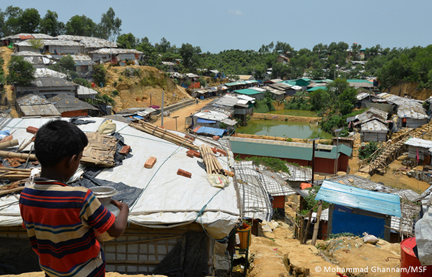 バングラデシュ・コックスバザール県の難民キャンプは、約100万人が暮らす世界最大のキャンプともいわれる（2019年6月撮影）