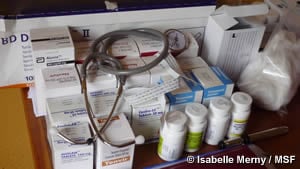HIV治療薬。写真はマラウイ・ナミテンボにある診療所で撮影されたもの。