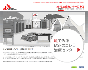 絵でみるMSFのコレラ治療センター