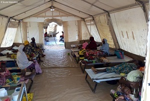 MSFのコレラ治療センター
