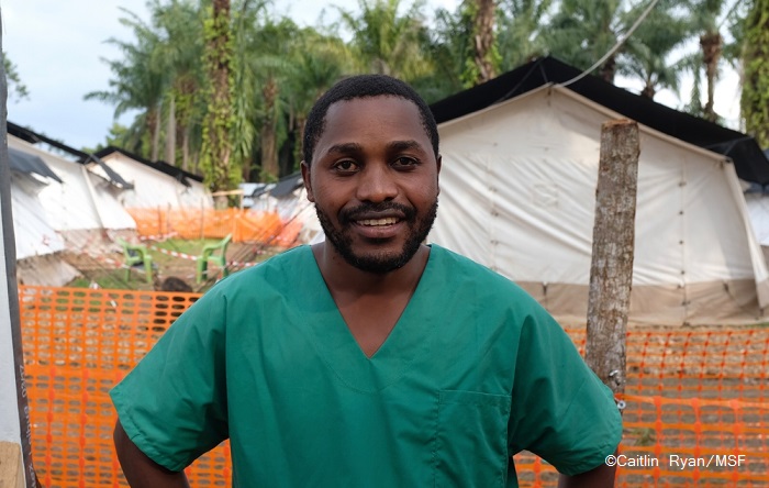 エボラ対応にあたった国境なき医師団（MSF）の看護師でコンゴ人のパシャン・ムヒンド・カマヴ