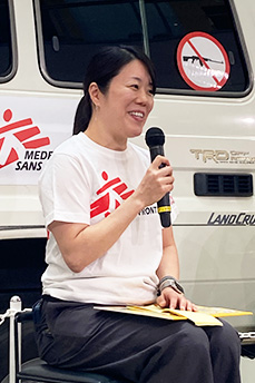 MSF日本会長で救急医・麻酔科医の中嶋優子　Ⓒ MSF