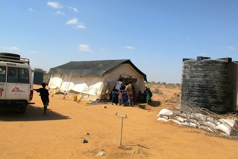 ダガレイ難民キャンプ郊外にあるMSFの移動診療所＝2023年1月20日 © MSF