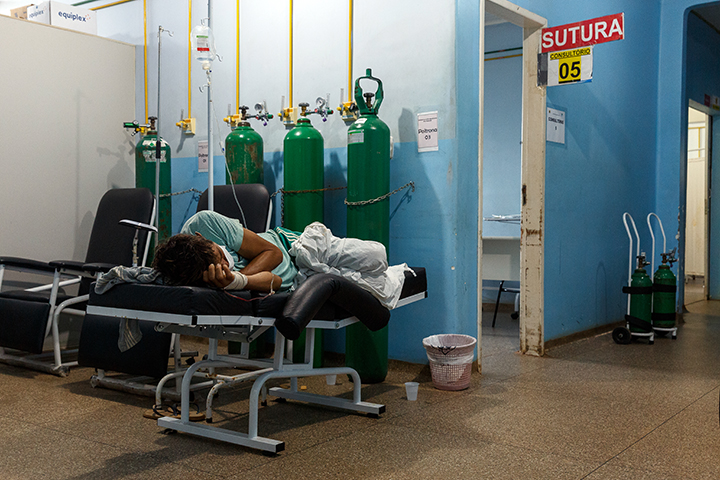ブラジル・ロンドニア州でMSFが支援する新型コロナの救急病棟　© Diego Baravelli/MSF