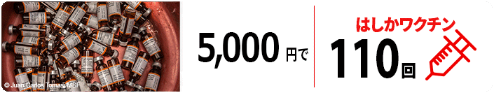 5,000円で12人抗マラリア治療
