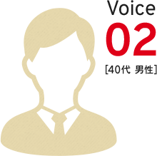 Voice 02 ［40代 男性］