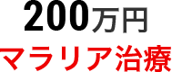 200万円 マラリア治療