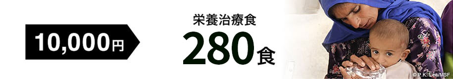 10000円で栄養治療食300食