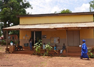 MSFが支援するバンバリの診療所（2017年5月17日撮影）