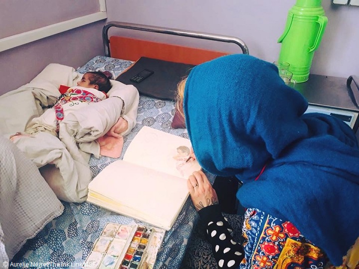 アフガニスタンのMSF病院を訪問したオーレリー・ネイレ