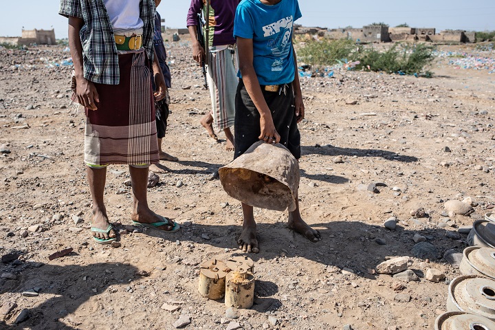 モウザで除去された爆発装置　© Agnes Varraine-Leca/MSF