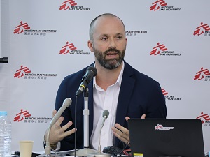 活動責任者のウィル・ハーパー © MSF