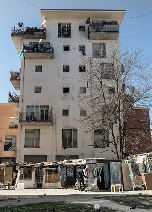 かつてトリノ五輪選手村だったエクス・モイの建物 © MSF/Giuseppe La Rosa