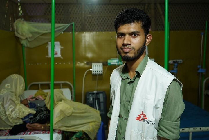 ゴヤルマラ病院で看護チームリーダーを務めるガジプール看護師 © Nitin George/MSF
