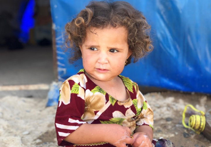2歳のマリアムちゃん　行方不明になった父親には会ったことがない　© Candida Lobes/MSF