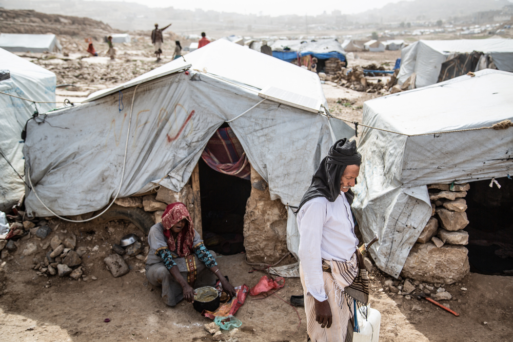 ダーダ国内避難民キャンプでは医者にかかることも難しく、水も不足している＝2019年4月　©Agnes Varraine-Leca/MSF