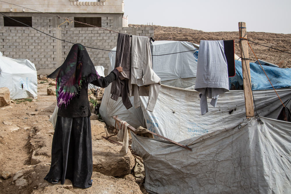 ファティマさんは炊事用ガスや清潔な水が手に入りにくいことに苦労している＝2019年４月　©Agnes Varraine-Leca/MSF