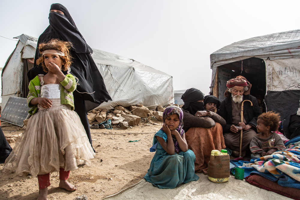 2015年からダーダ避難民キャンプに暮らす一家＝2019年4月　©Agnes Varraine-Leca/MSF