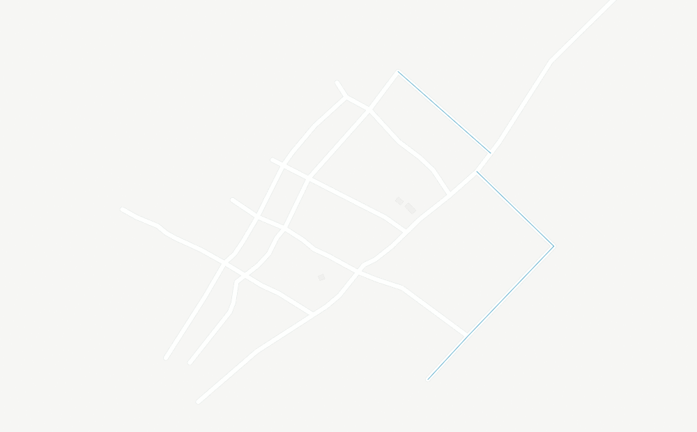 アム・ティマンの南西にある町ミナの地図。ボランティアが作ってくれた。手書きの地図との違いは一目瞭然だ。
