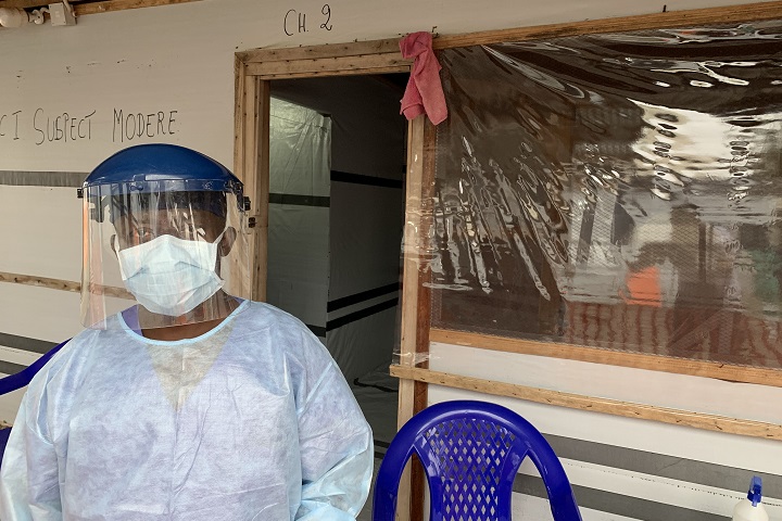 イトゥリ州でMSFが運営する新型コロナウイルス治療センター　© MSF/Djann Jutzeler