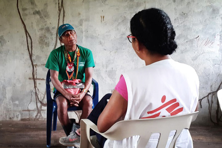 暴力の激化で人びとは何度も避難を強いられている=2020年2月 © MSF/Luis Angel Argote