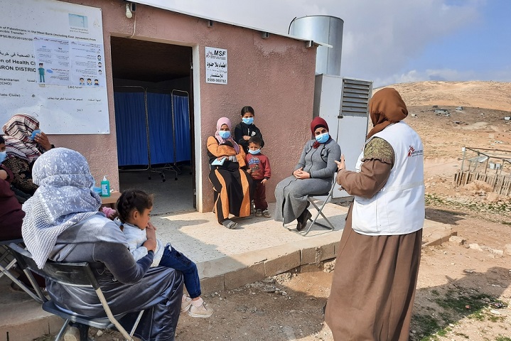 パレスチナ・ヨルダン川西岸地区での移動診療活動　© MSF/Katharina Lange