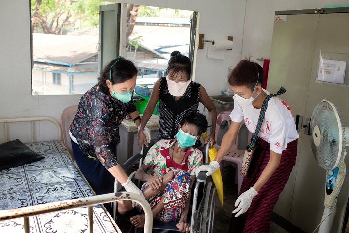 MSFがHIV/エイズや結核の治療を提供してきたヤンゴンの診療所=2018年 © Alessandro Penso/MAPS