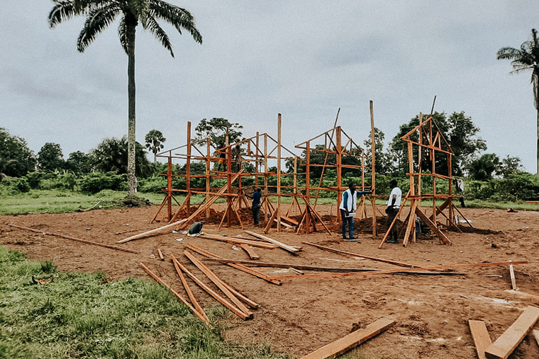 ボレンゲ診療所には、新たな総合治療センターを建設 Ⓒ MSF