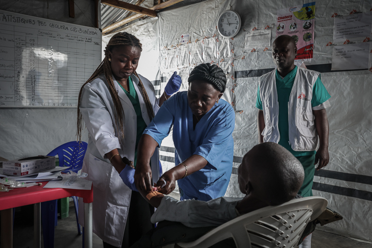 国境なき医師団（MSF）は、エボラ病の流行に対応しながら、その他の保健・人道危機にも取り組んでいる＝コンゴ・北キブ州ゴマで2026年7月8日　© MSF