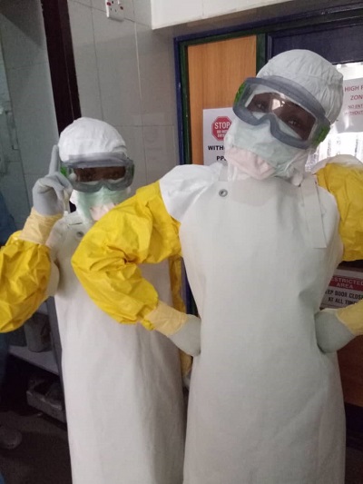 個人用防護具の正しい着用はこんな感じです! © MSF