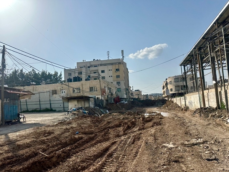 ジェニン難民キャンプはイスラエル軍によって破壊され、全ての入口が封鎖された=2025年3月5日 Ⓒ Oday Alshobaki/MSF
