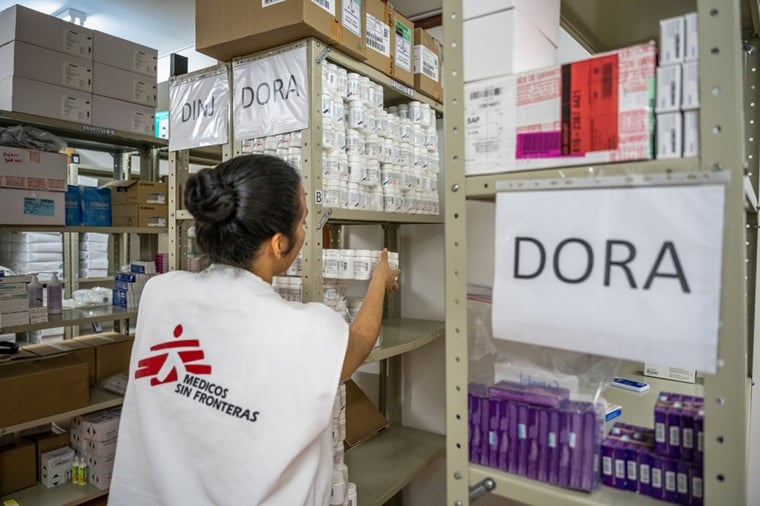 暴露前予防薬(PrEP)を保管しているホンジュラスの倉庫 © MSF