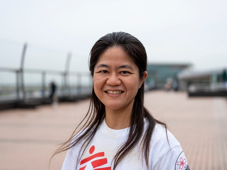 濱川は「次の世代に平和への思いを伝えたい」と力を込めた＝2025年5月　Ⓒ Hanae Uchida