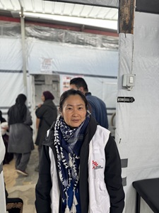 ガザの診療所にて　© MSF