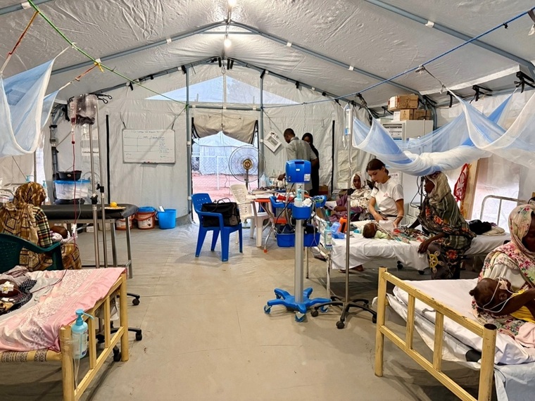 タウィラにあるMSF病院の小児集中治療室＝2025年10月14日　© Aurélie Lécrivain/MSF