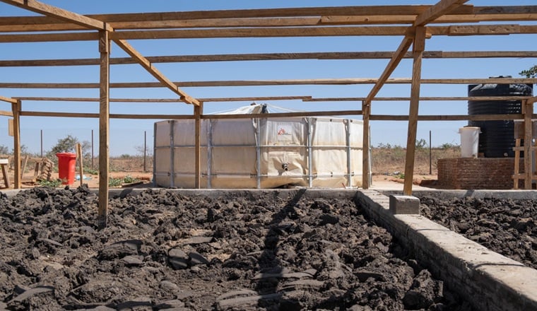 「うんち工場」の施設内の様子　© Djann Jutzeler/MSF