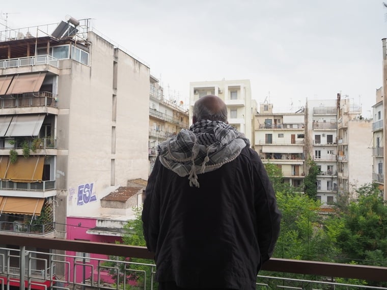 糖尿病を患いながら移動を続け、アテネにたどり着いたガッサンさん　© MSF