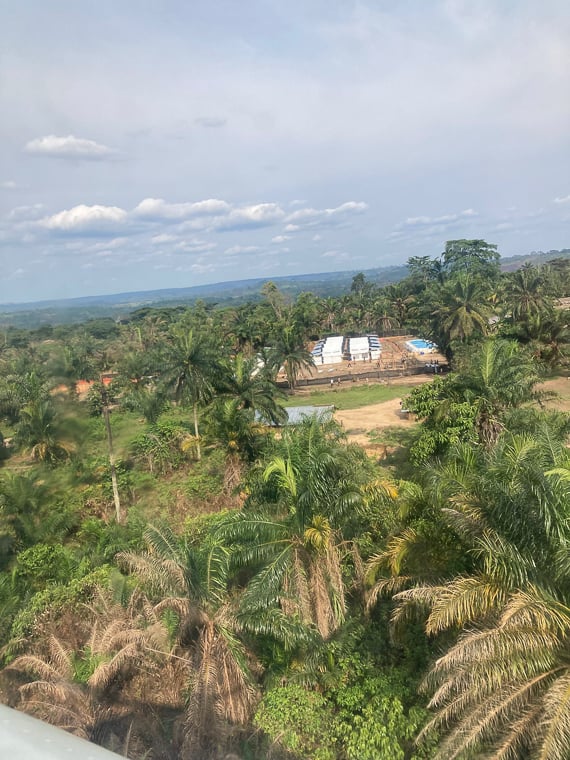 ブラぺ保健区域で建設途中だった新しいエボラ治療センター（当時）＝2025年9月25日　Ⓒ MSF