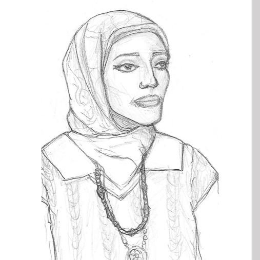 アスワン県のカルカル村で活動しているコミュニティ支援員。「エジプト人は最初から温かく受け入れてくれています。スーダンの方々は内戦と生活の不安に疲れ果てていて、心のケアのニーズが大きいです」と説明する　Ⓒ Dora Naliesna/MSF