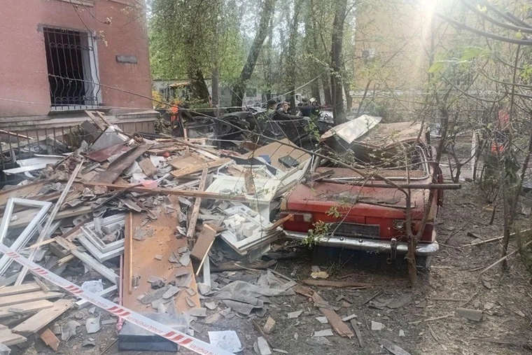 攻撃を受けたウクライナの首都キーウ＝2025年4月24日　© MSF