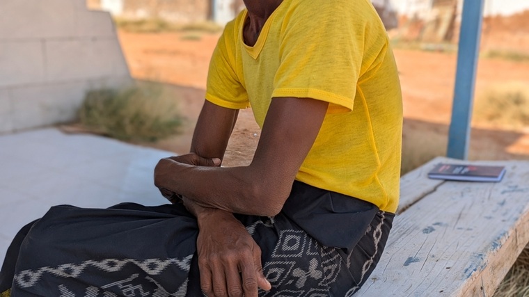 エチオピアから8時間かけてガルカヨの病院にたどり着いた男性。結核と栄養失調を患っている＝2026年3月10日　© Mohamed Abdirahman/MSF