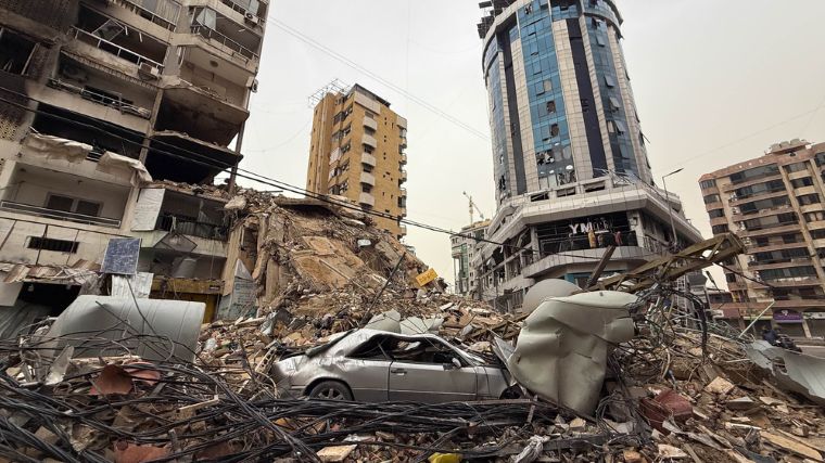 空爆で破壊されたレバノン・ベイルート南郊のダーヒヤ地区　Ⓒ Maryam Srour/MSF