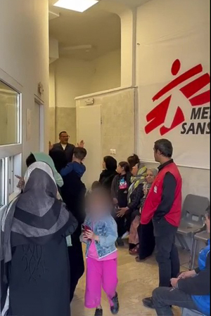イランにおけるMSFの活動の様子　© MSF