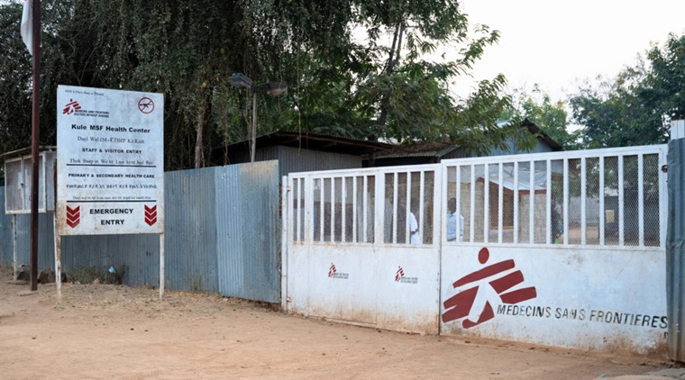クレ難民キャンプ内にあるMSFの診療所＝2026年3月28日　© Roza Bekele/MSF