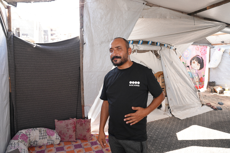 イスラエル軍の銃撃を受けたMSFスタッフのアシュラフ＝2026年6月14日　© MSF