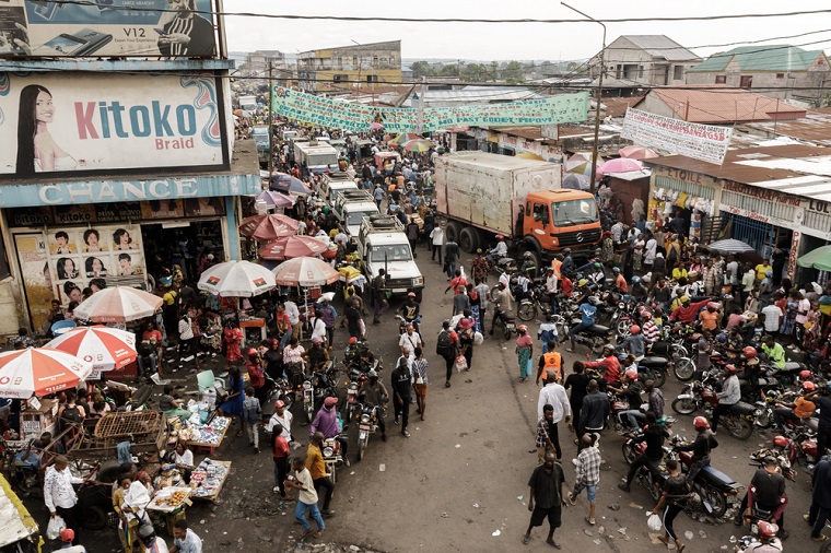 コンゴの首都キンシャサ。HIV／エイズをとりまく課題はいまだ大きい=2022年　<br> © Michel Lunanga/MSF