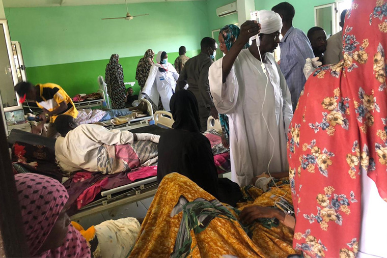 スーダン、北ダルフール州にある、エル・ファシール南病院内の様子＝4月19日　<br> Ⓒ MSF/Ali Shukur