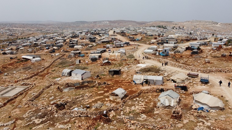 シリア・イドリブの避難民キャンプ　© MSF