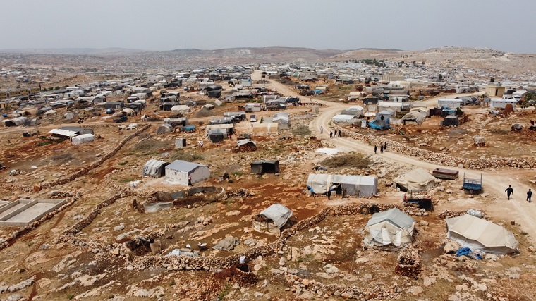 シリア・イドリブの避難民キャンプ © MSF