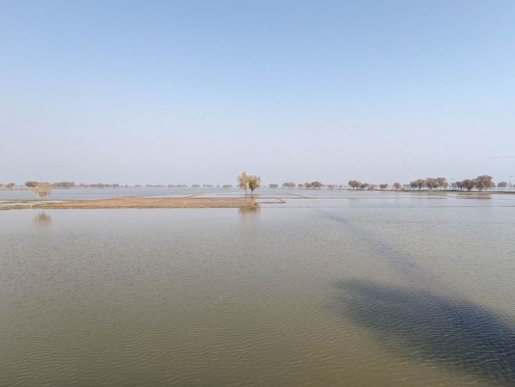 ダードゥでの洪水の様子＝2023年2月撮影　© MSF